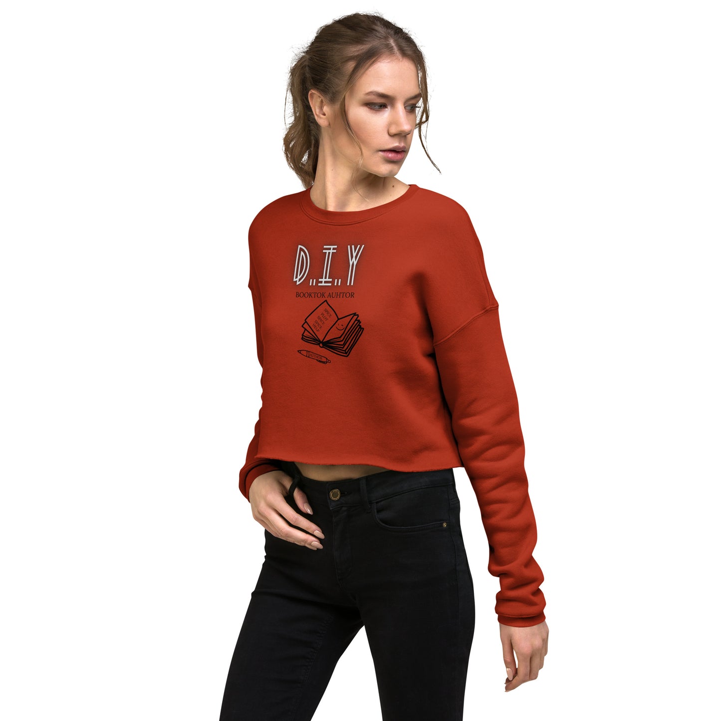 DIY booktok author Crop Sweatshirt