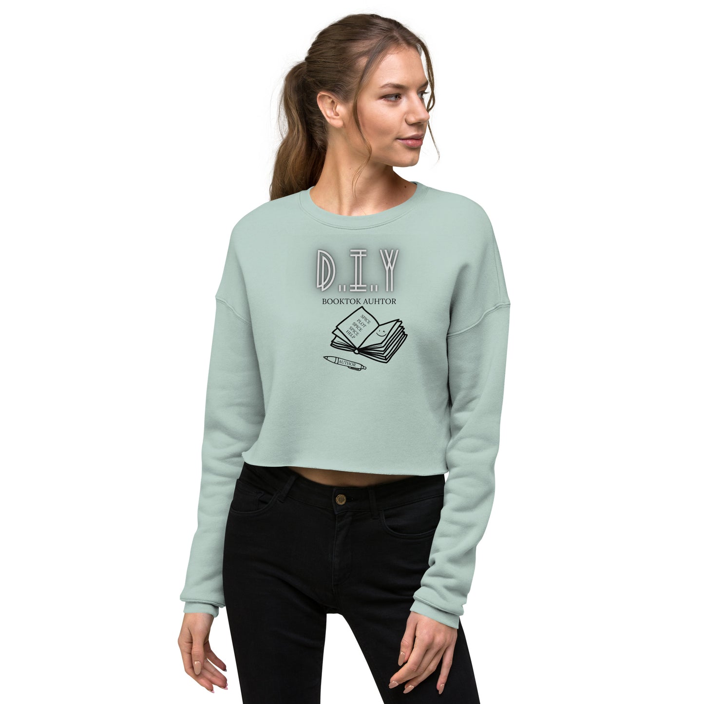 DIY booktok author Crop Sweatshirt